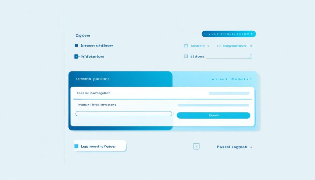 IPTV login screen